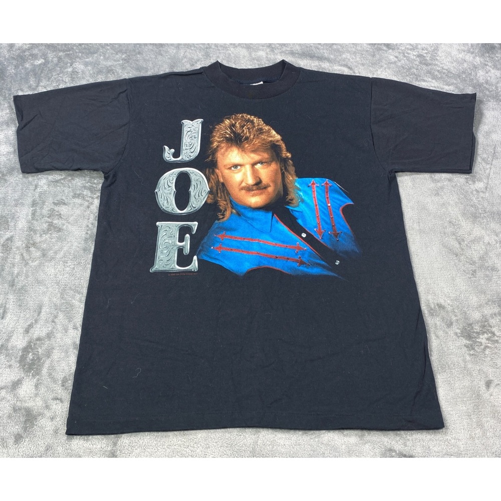 Vintage Joe Diffie T Shirt Large Single Stitch All Sport ProWeight Tour 1994 USA